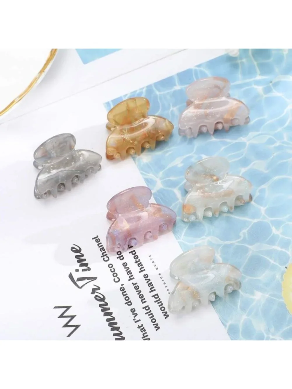 12 Pcs Mini Claw Hair Clips for Women & Girls - Perfect for Thin Hair Styles
